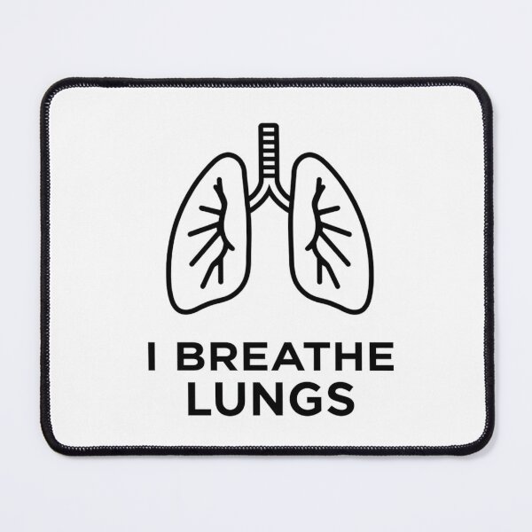 Item preview, I Breathe Lungs – Funny Respiratory Therapist Gift designed and sold by DodgeandBurn.