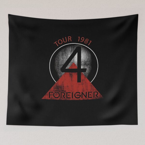 Item preview, Foreigner – Tour ’81–’82 “4” Sphere Logo designed and sold by ketttitisandnon.