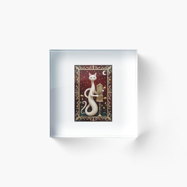 Item preview, Cream Cat Playing Organ Medieval Art designed and sold by PictorialWhimsy.