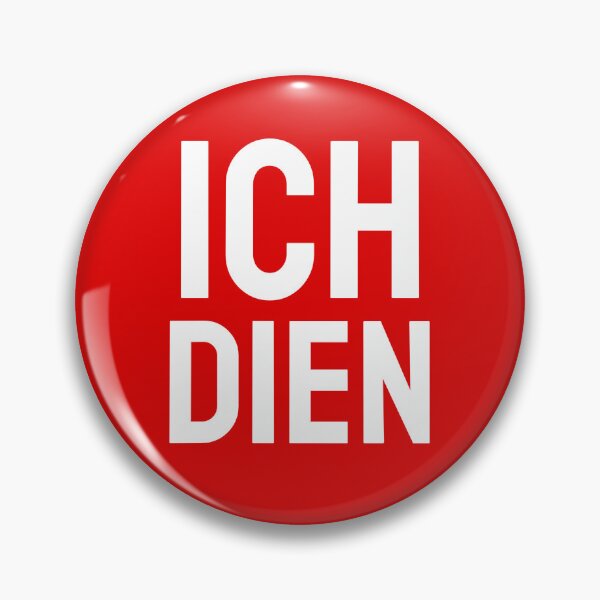 Item preview, Ich Dien white designed and sold by VRedBaller.