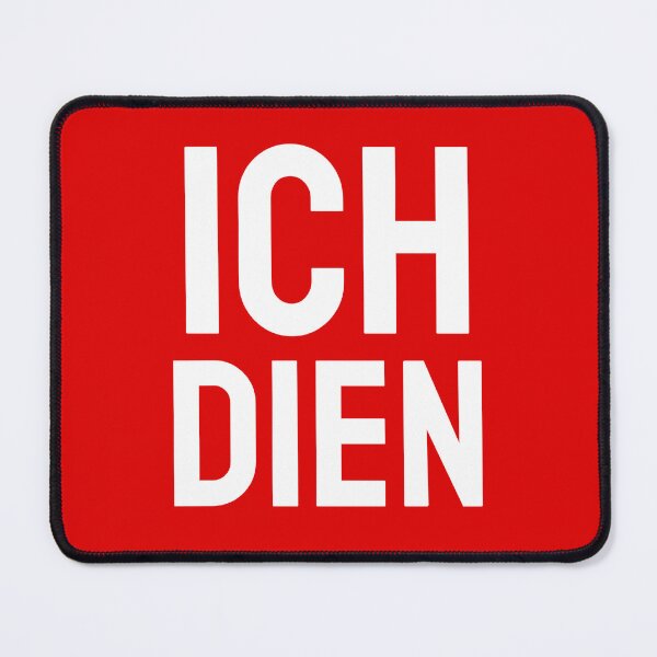 Item preview, Ich Dien white designed and sold by VRedBaller.