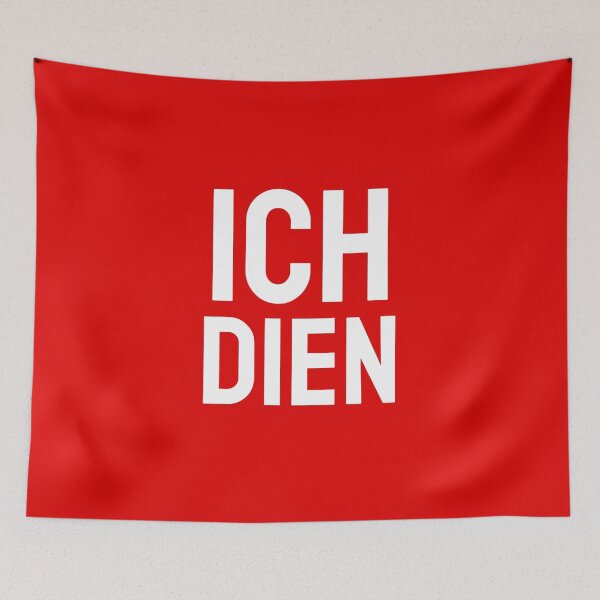 Item preview, Ich Dien white designed and sold by VRedBaller.