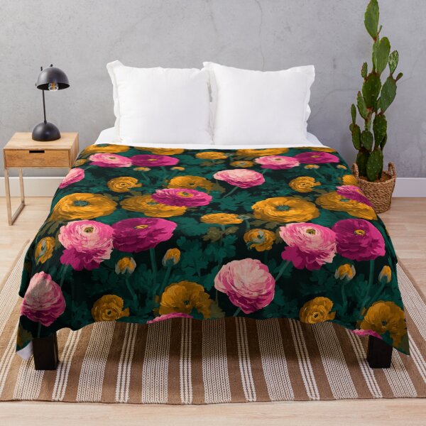 Item preview, Artistic Ornamental Ranunculus For Boho Decor designed and sold by RoyalStarsPatts.