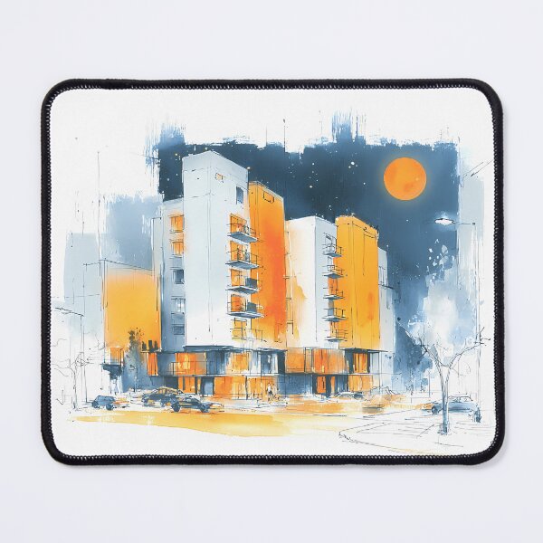 Item preview, watercolor architectural sketch designed and sold by Ariadna de Raadt.