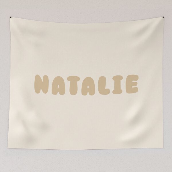 Item preview, Beige Natalie – Minimalist Personalized Name Design designed and sold by karolinahinc.