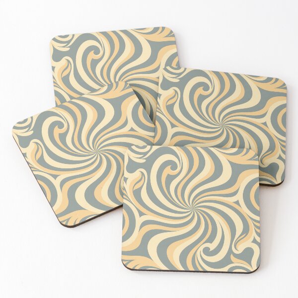 Item preview, Groovy Sixties pattern beige gray designed and sold by In-Spirit24.