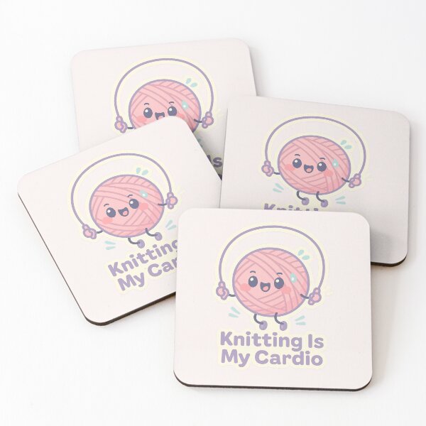 Item preview, Knitting is my cardio  designed and sold by Iail Ioa.