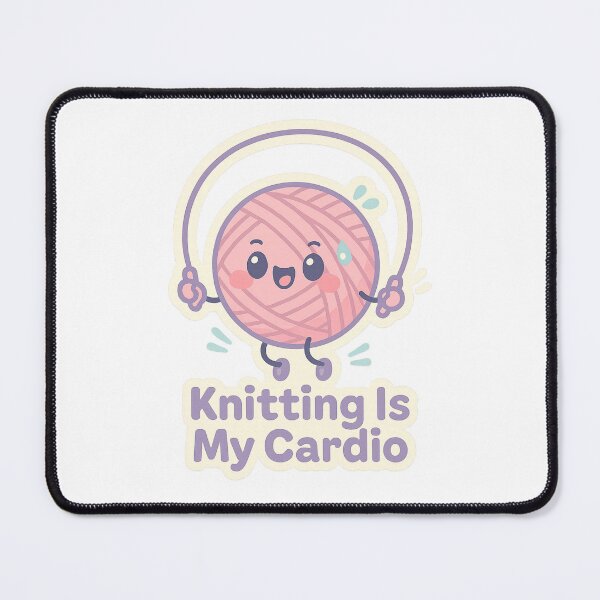 Item preview, Knitting is my cardio designed and sold by Iail Ioa.