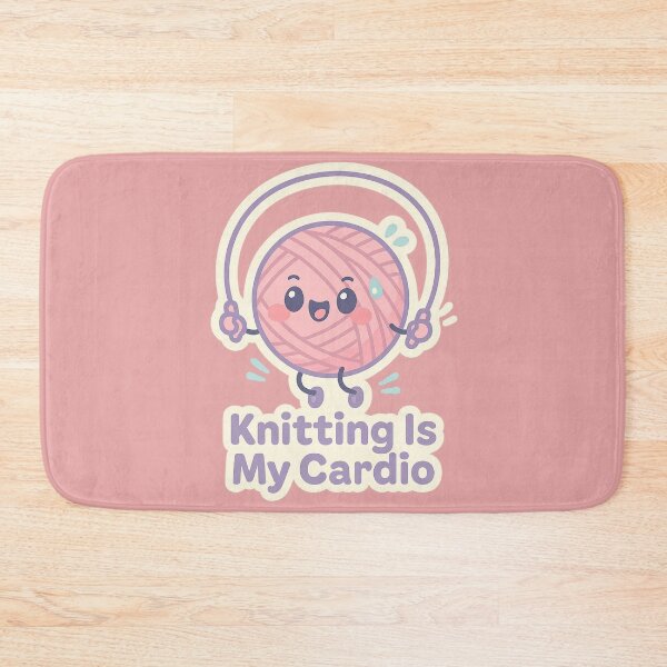 Item preview, Knitting is my cardio  designed and sold by Iail Ioa.