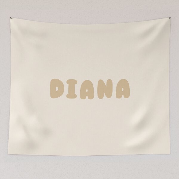 Item preview, Beige Diana – Minimalist Personalized Name Design designed and sold by karolinahinc.