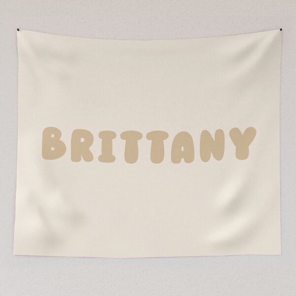 Item preview, Beige Brittany – Minimalist Personalized Name Design designed and sold by karolinahinc.