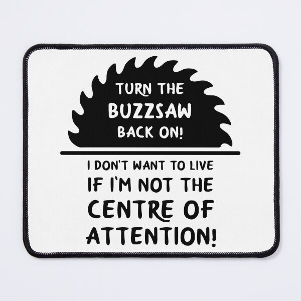 Item preview, SF LIVE || Buzzsaw (black) designed and sold by CloudyAppleArt.