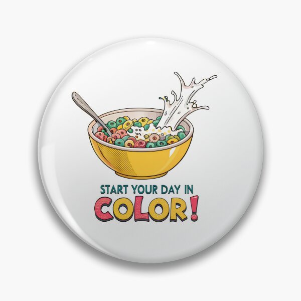Item preview, Colorful Cereal Loops Pop Art – Fun Breakfast Retro Design designed and sold by VividOrganica.