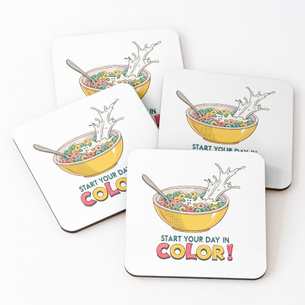 Item preview, Colorful Cereal Loops Pop Art – Fun Breakfast Retro Design designed and sold by VividOrganica.