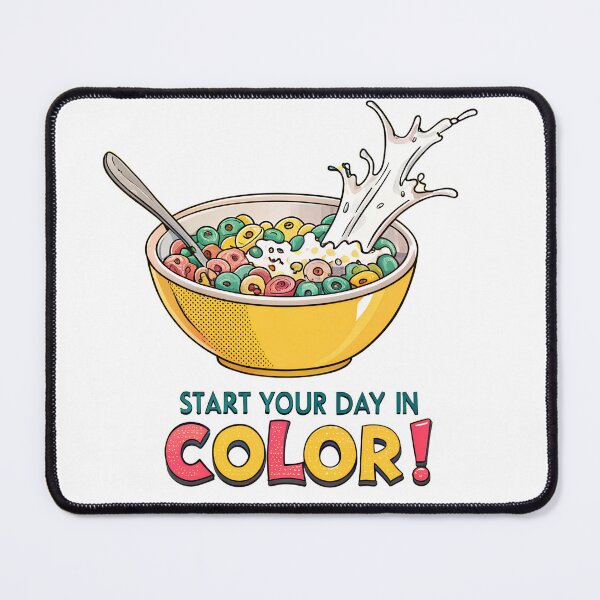Item preview, Colorful Cereal Loops Pop Art – Fun Breakfast Retro Design designed and sold by VividOrganica.