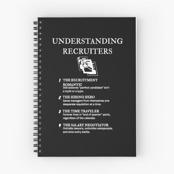 Item preview, Understanding Recruiters – The Real MVPs Behind “We’ll Let You Know” – Black designed and sold by PsyFlow35.
