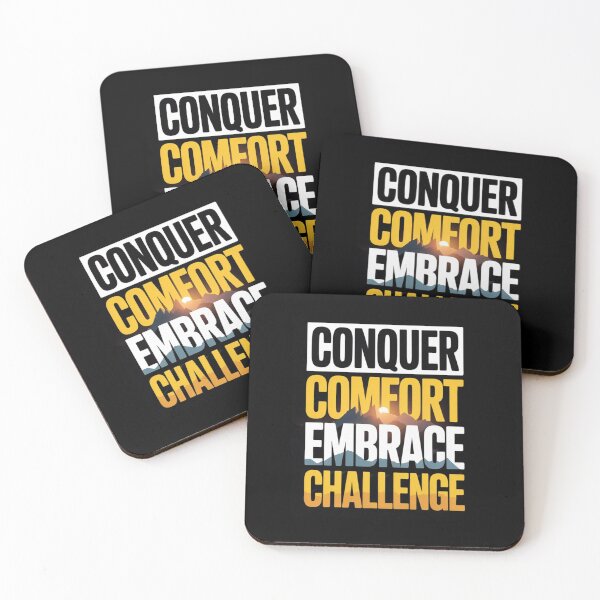 Item preview, Conquer Comfort, Embrace Challenge – Success Motivation ver. 3 designed and sold by Your Inner Axis.