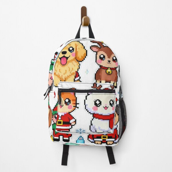 Item preview, Kawaii Anime Christmas Pets Cute Chibi Art designed and sold by MuseAI.