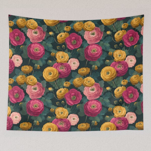 Item preview, Minimalistic Petaled Ranunculus Print For Thank You Gift designed and sold by RoyalStarsPatts.