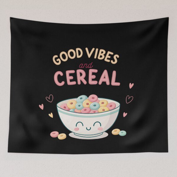 Item preview, Cute Rainbow Breakfast Bowl – Pastel Cereal Art for Positive Vibes designed and sold by VividOrganica.