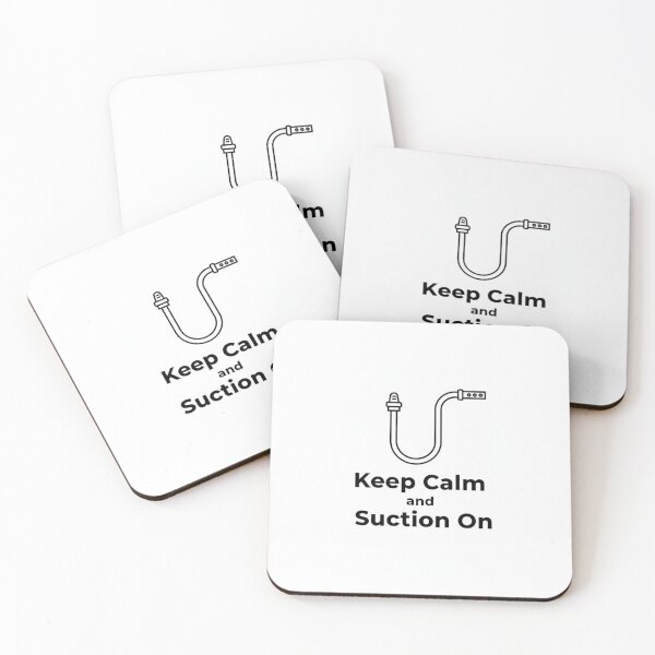 Item preview, Keep Calm and Suction On – Funny Respiratory Therapist Minimalist Design designed and sold by DodgeandBurn.