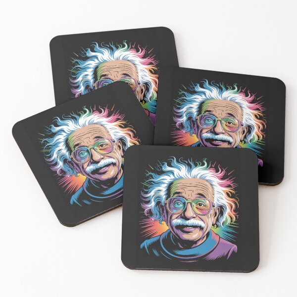 Item preview, Pop Genius — Neon Portrait with Rainbow Glasses designed and sold by FusiTink.