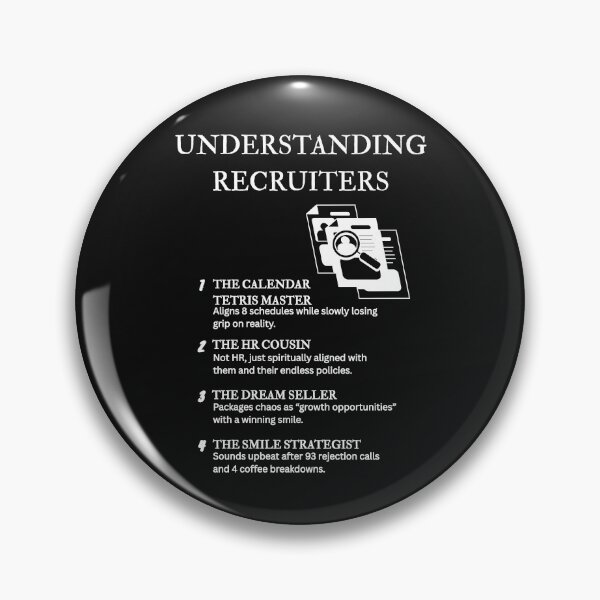 Item preview, Understanding Recruiters – For Those Who Can Sell Any Job to Anyone – Black designed and sold by PsyFlow35.
