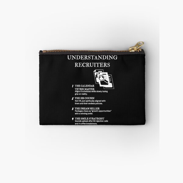 Item preview, Understanding Recruiters – For Those Who Can Sell Any Job to Anyone – Black designed and sold by PsyFlow35.
