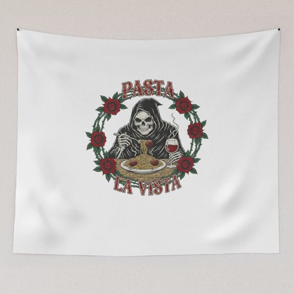 Item preview, Grim Reaper, Pasta, spaghetti, gothic, funnyfits70, Humor, Funny, retro, vintages, funny quotes, animal humor, designed and sold by FunnyFits70.