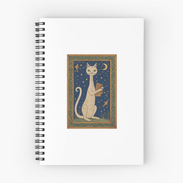 Item preview, Cream Cat Playing Organ Medieval Art designed and sold by PictorialWhimsy.