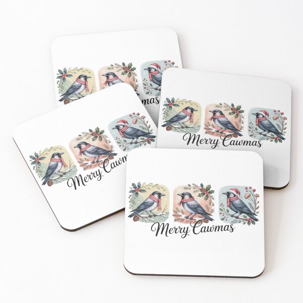 Item preview, Feliz Navidad de Cawmas Crow – Divertidos amantes de los cuervos navideños designed and sold by JessArty ⭐⭐⭐⭐⭐.