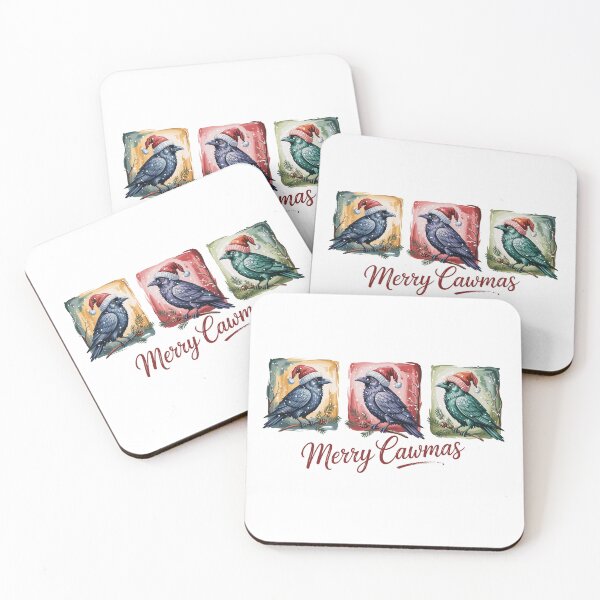 Item preview, Feliz Navidad de Cawmas Crow – Divertidos amantes de los cuervos navideños designed and sold by JessArty ⭐⭐⭐⭐⭐.