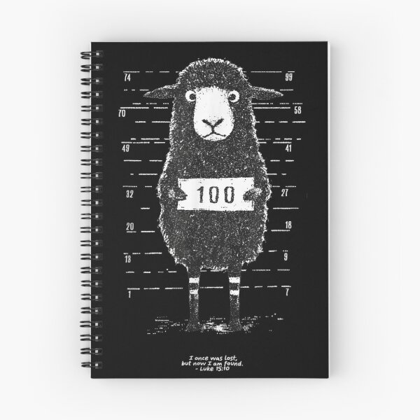 Item preview, Black Sheep Mugshot Lost But Found Funny Religious Bible Verse designed and sold by RuperDelois.
