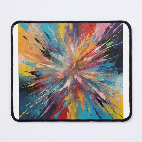 Item preview, Abstract vibrant colorful art boho oil painting designed and sold by denakh.