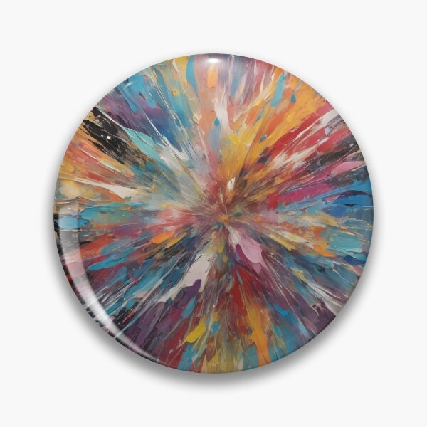 Item preview, Abstract vibrant colorful art boho oil painting designed and sold by denakh.