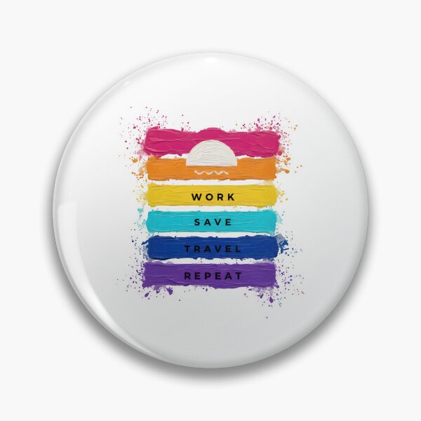 Item preview, WORK, SAVE, TRAVEL, REPEAT designed and sold by KISHNAY-FASHION.