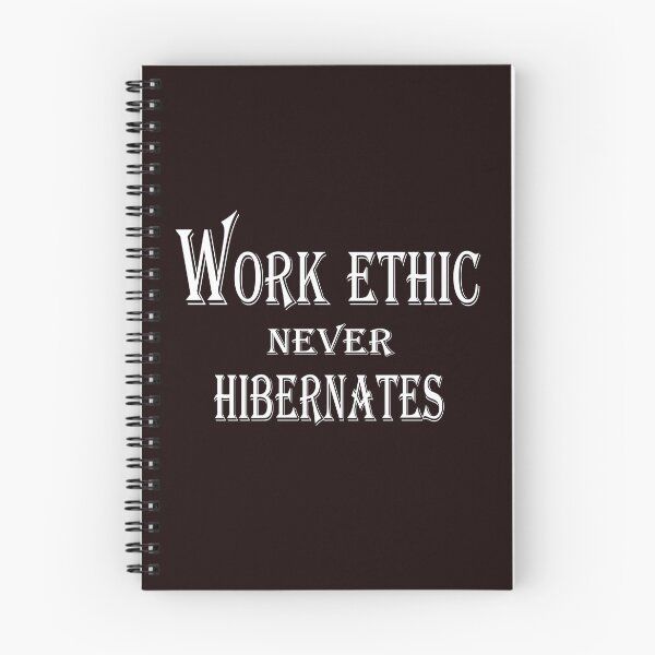 Item preview, Work Ethic Never Hibernates – Winter Motivation Quote Design designed and sold by ArtNestVerse.
