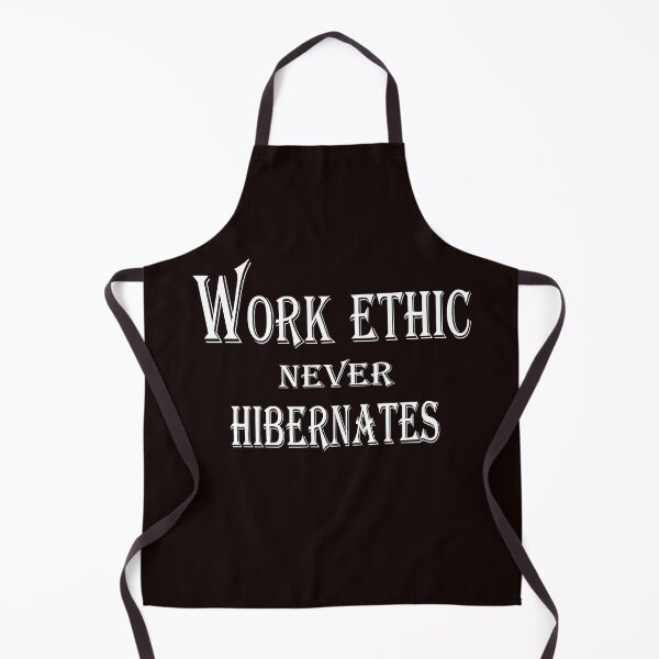 Item preview, Work Ethic Never Hibernates – Winter Motivation Quote Design designed and sold by ArtNestVerse.