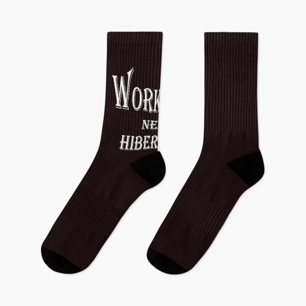 Item preview, Work Ethic Never Hibernates – Winter Motivation Quote Design designed and sold by ArtNestVerse.
