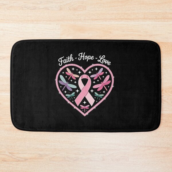 Item preview, Breast Cancer Heart Dragonflies Awareness designed and sold by RayArmstrong.