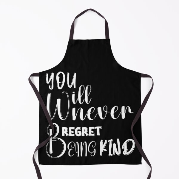 Item preview, You Will Never Regret Being Kind – Bold White Outline Typography Quote designed and sold by Lu7u.