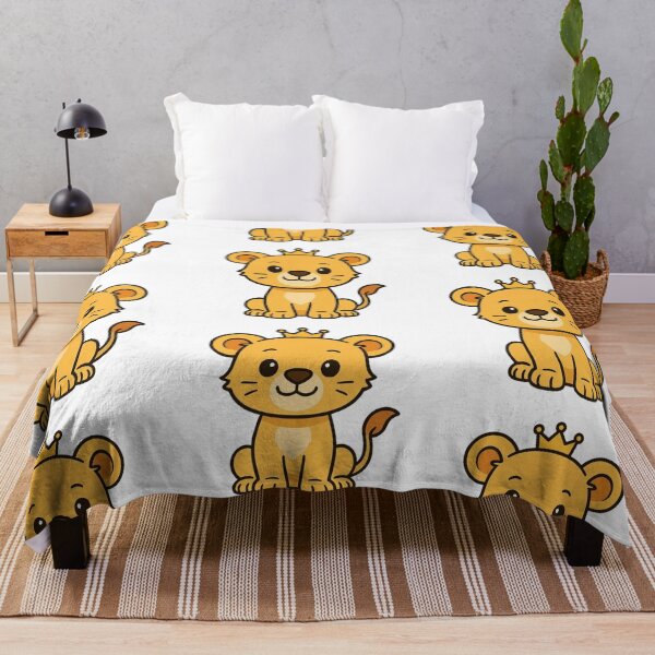 Item preview, Baby Lion Cub Wearing Crown – Cute Royal Animal Character designed and sold by Confuzz1ed.