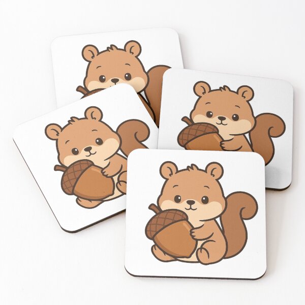 Item preview, Baby Squirrel Holding Giant Acorn – Adorable Woodland Animal designed and sold by Confuzz1ed.