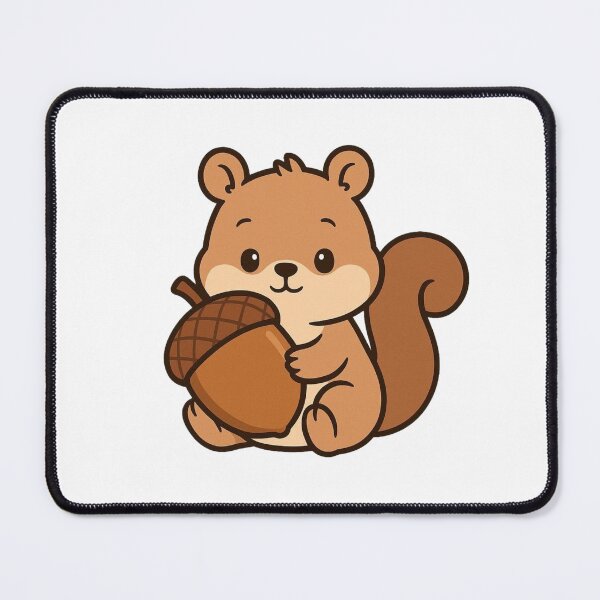 Item preview, Baby Squirrel Holding Giant Acorn – Adorable Woodland Animal designed and sold by Confuzz1ed.