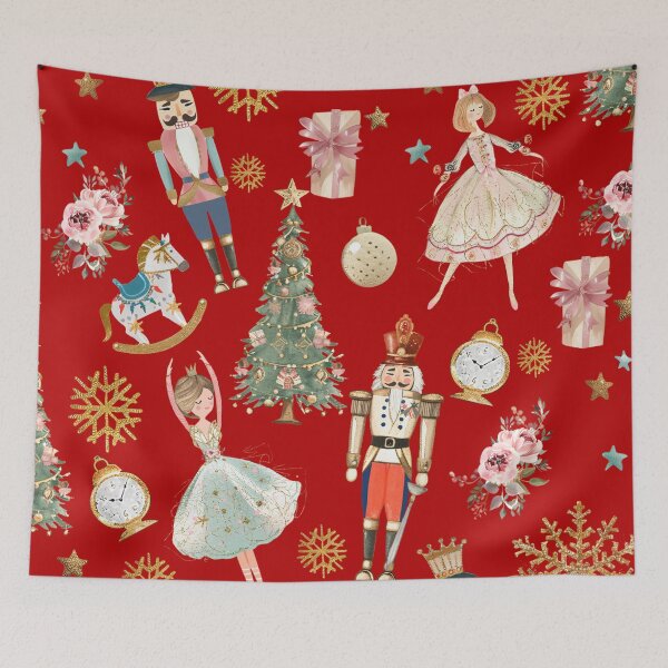 Item preview, Nutcracker Ballet Christmas Graphic Design designed and sold by caseluv.