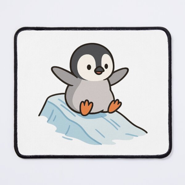 Aperçu de l'œuvre Bébé pingouin glissant sur la glace – Personnage animal joueur créée et vendue par Confuzz1ed.
