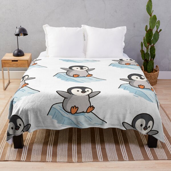 Item preview, Baby Penguin Sliding on Ice – Playful Animal Character designed and sold by Confuzz1ed.