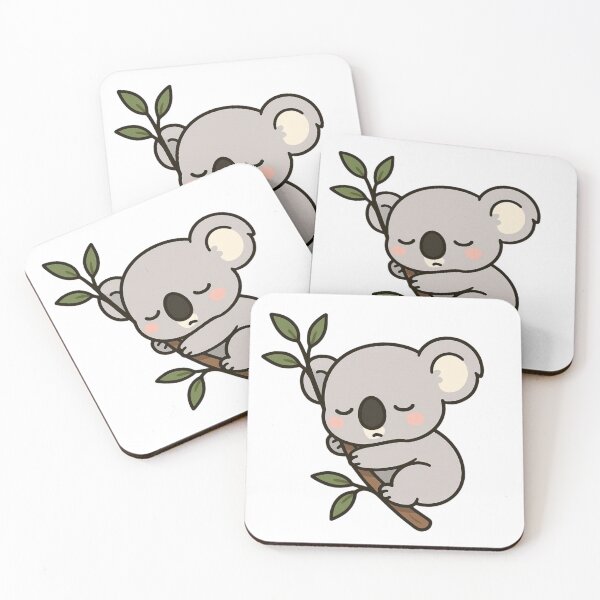 Item preview, Sleepy Baby Koala Clinging to Branch – Adorable Animal Character designed and sold by Confuzz1ed.