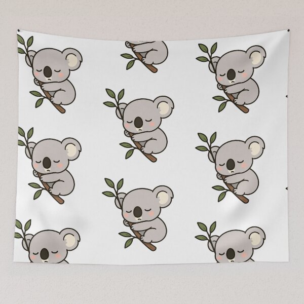 Item preview, Sleepy Baby Koala Clinging to Branch – Adorable Animal Character designed and sold by Confuzz1ed.