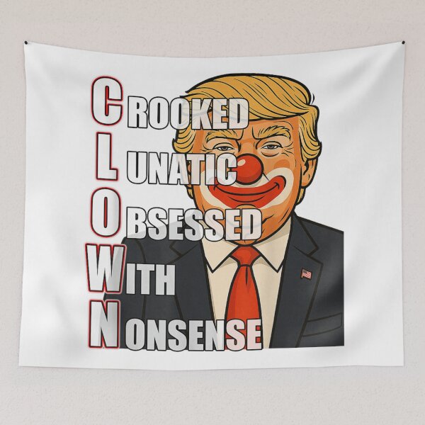 Item preview, Trump C L O W N Acronym Anti-Trump Political Satire Humor Design designed and sold by DogoMalulu.